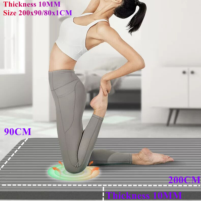 Pilates Yoga Mat Thickness - 2000×900mm Thick Yoga Anti-skid Mat 10MM