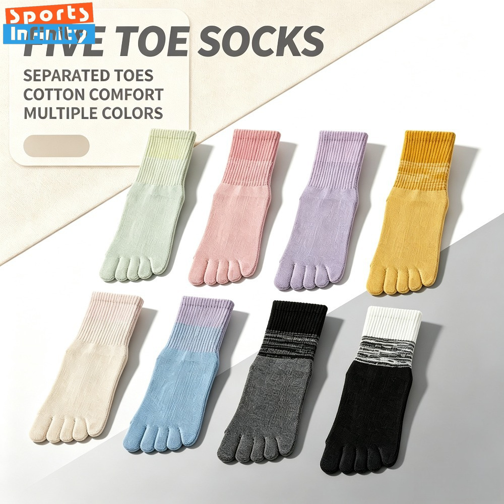 Pilates Yoga Training - Toe Yoga Socks for Women Anti