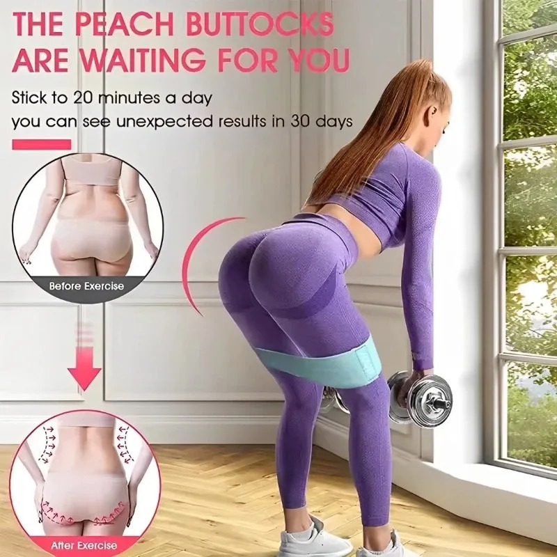 3Pcs Fabric Resistance Hip Boo - Pilates Yoga Circle recension och pris