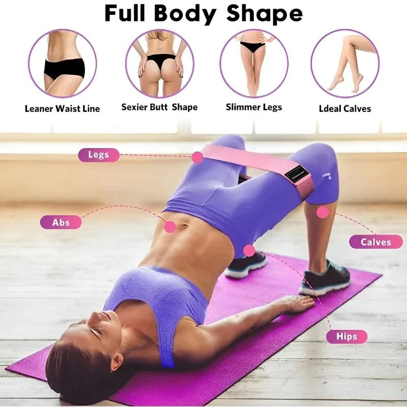 3Pcs Fabric Resistance Hip Boo - Pilates Yoga Circle recension och pris
