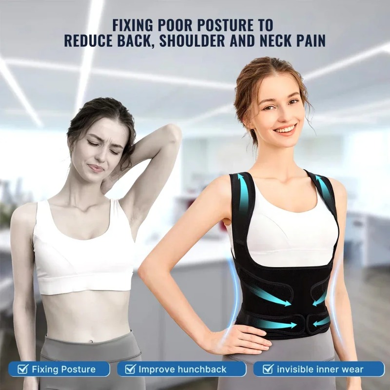 Back Brace Posture Corrector f - Posture Pole Corrector recension och pris