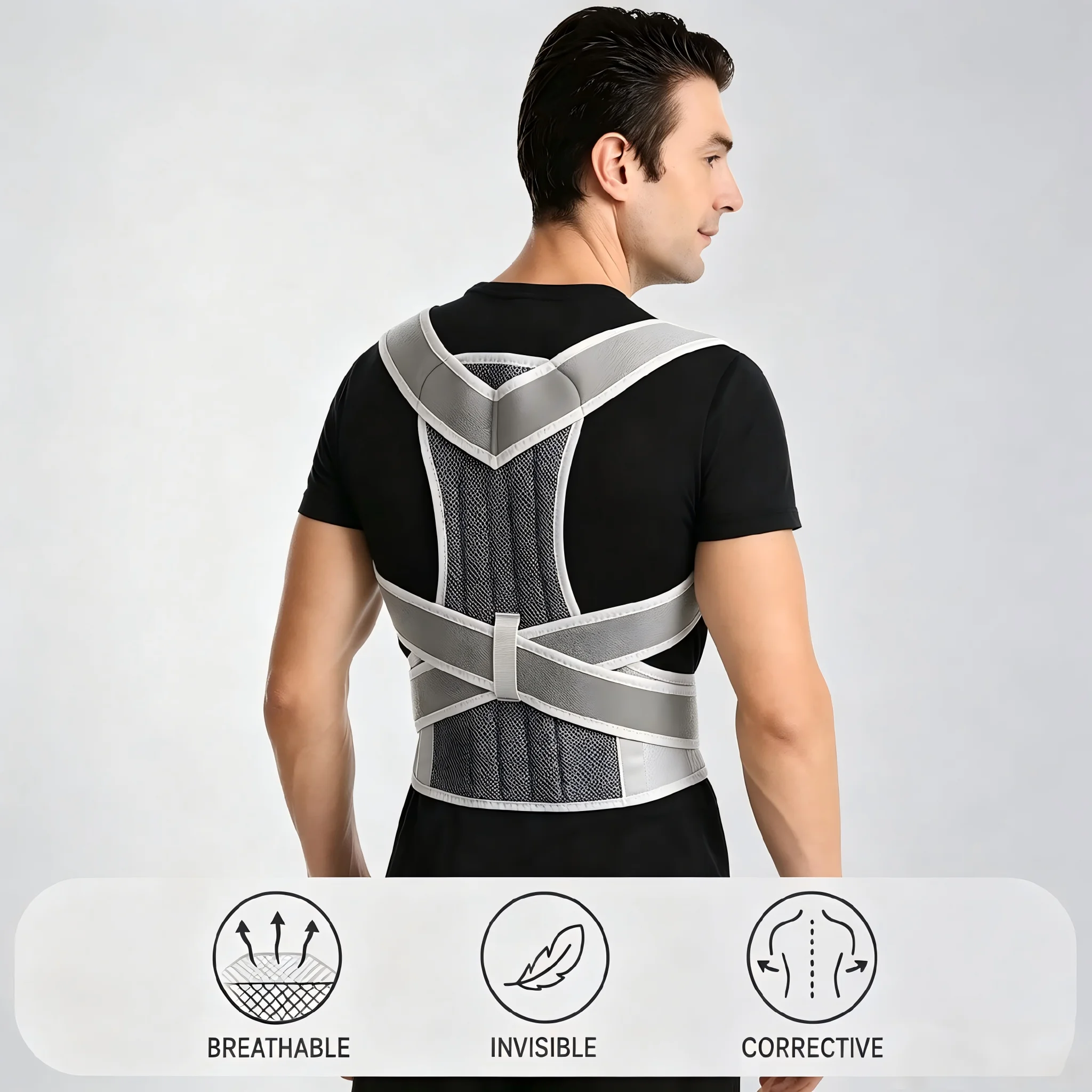 Adjustable Posture Corrector B - Posture Pole Corrector recension och pris