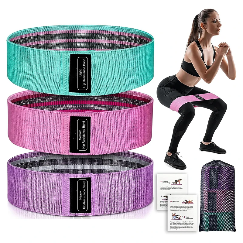 1/3Pcs Resistance Bands Squat  - Pilates Yoga Workout At Home recension och pris