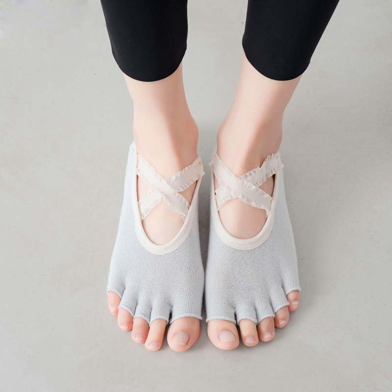 Five Finger Yoga Socks Lace Cr - Pilates Yoga Gym recension och pris