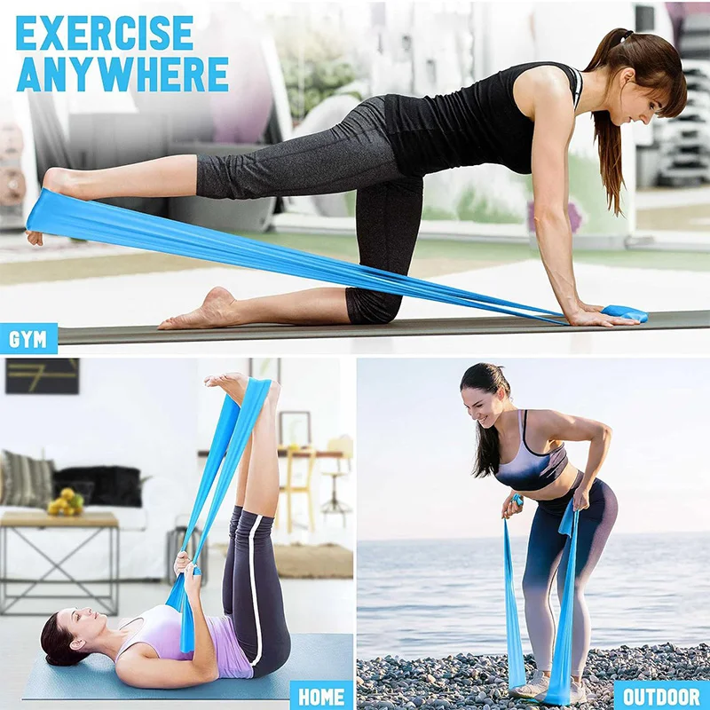 Elastic Yoga Fitness Bands Yog - Pilates Yoga Stretching recension och pris