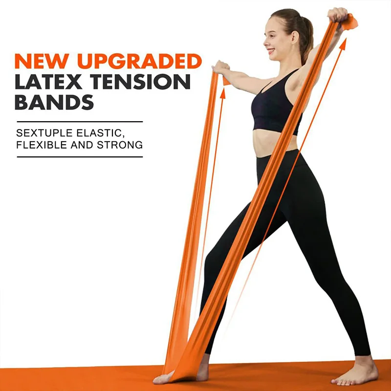 Elastic Yoga Fitness Bands Yog - Pilates Yoga Stretching recension och pris