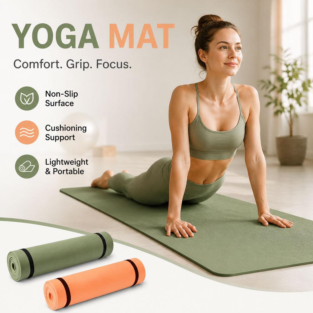 180x50cm Non-slip Pilates Yoga - Pilates Yoga Mat Thickness recension och pris